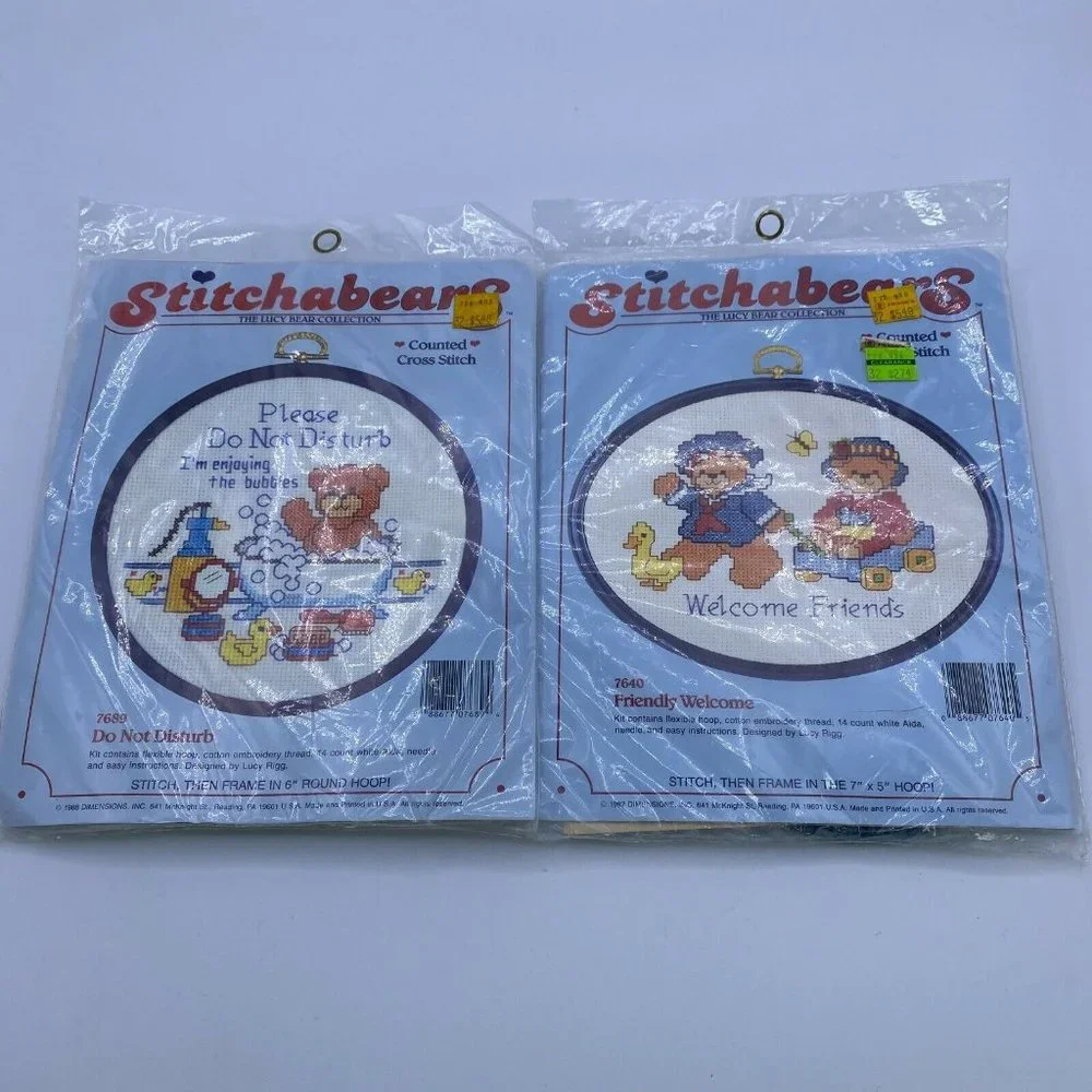 VINTAGE STITCHA BEARS COUNTED CROSS STITCH 